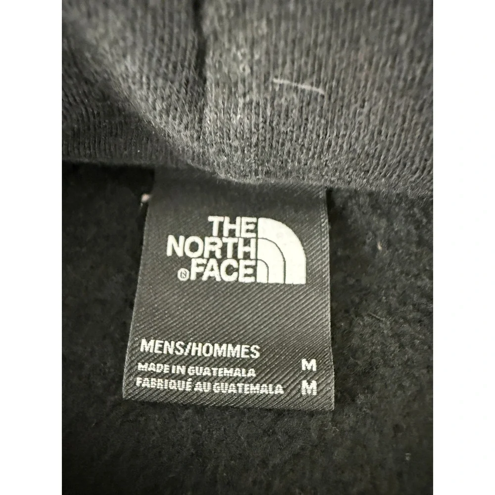 The North Face Size M Logo Graphic Pullover Hoodie Black Long Sleeve Mens